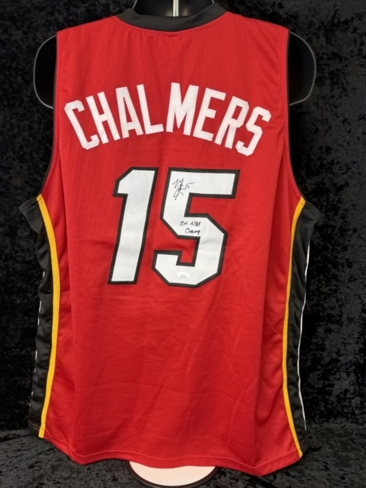 Mario Chalmers Signed Miami Heat Jersey, JSA