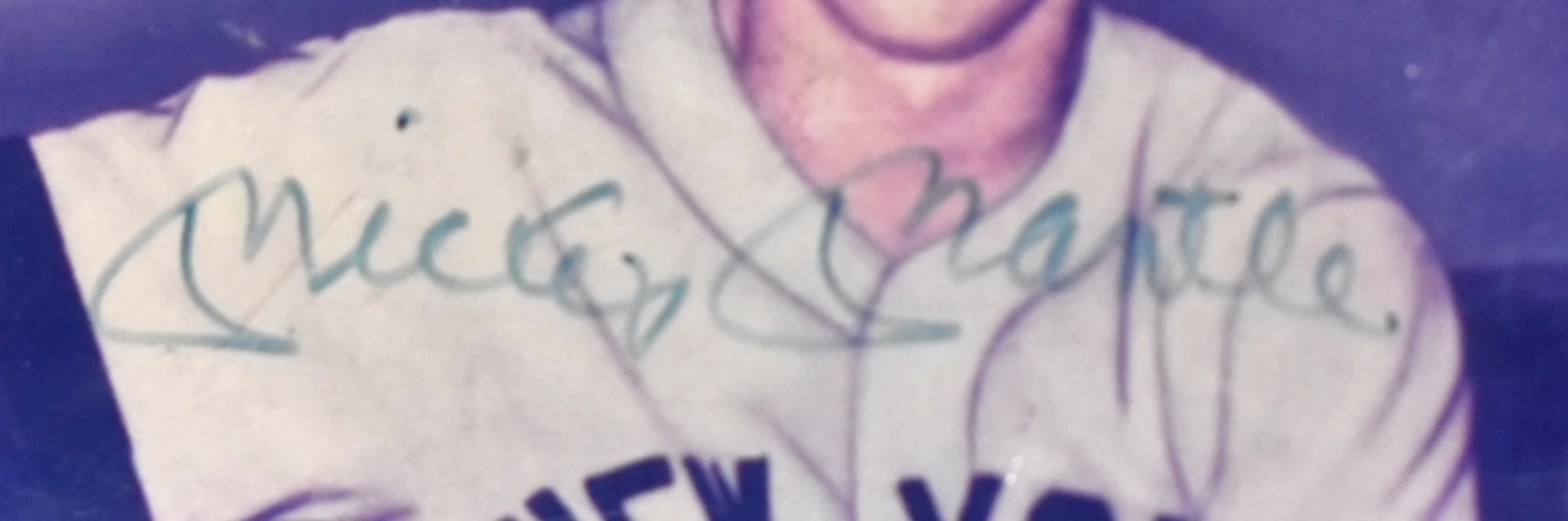 Mickey Mantle 8X10 Autographed