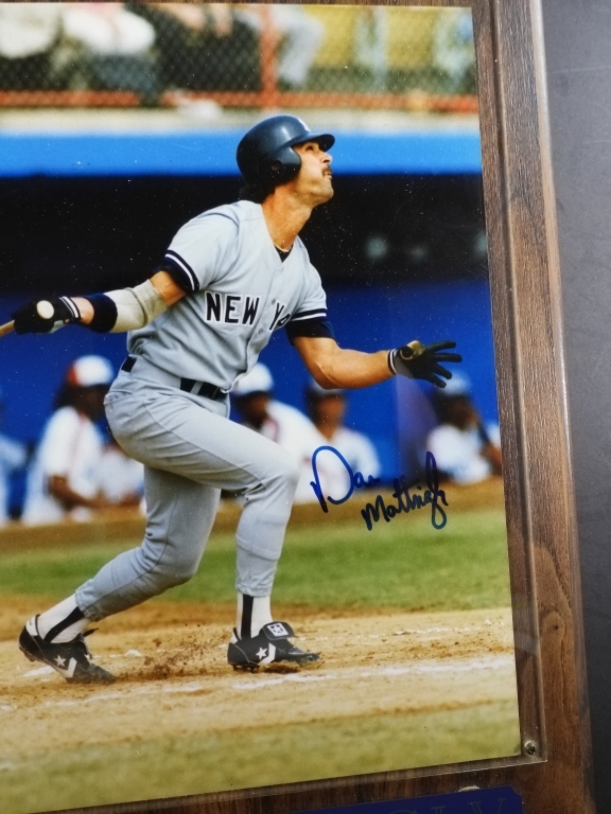 Don Mattingly Autograph Photo Plaque