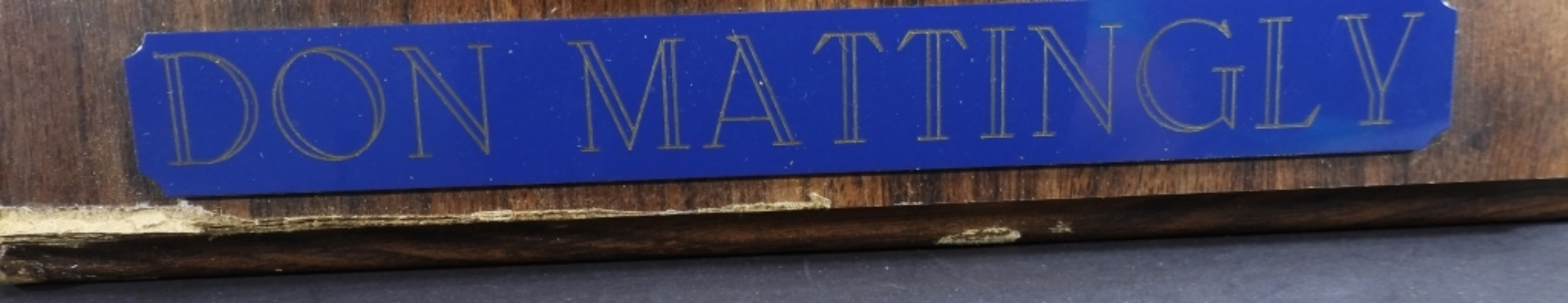 Don Mattingly Autograph Photo Plaque
