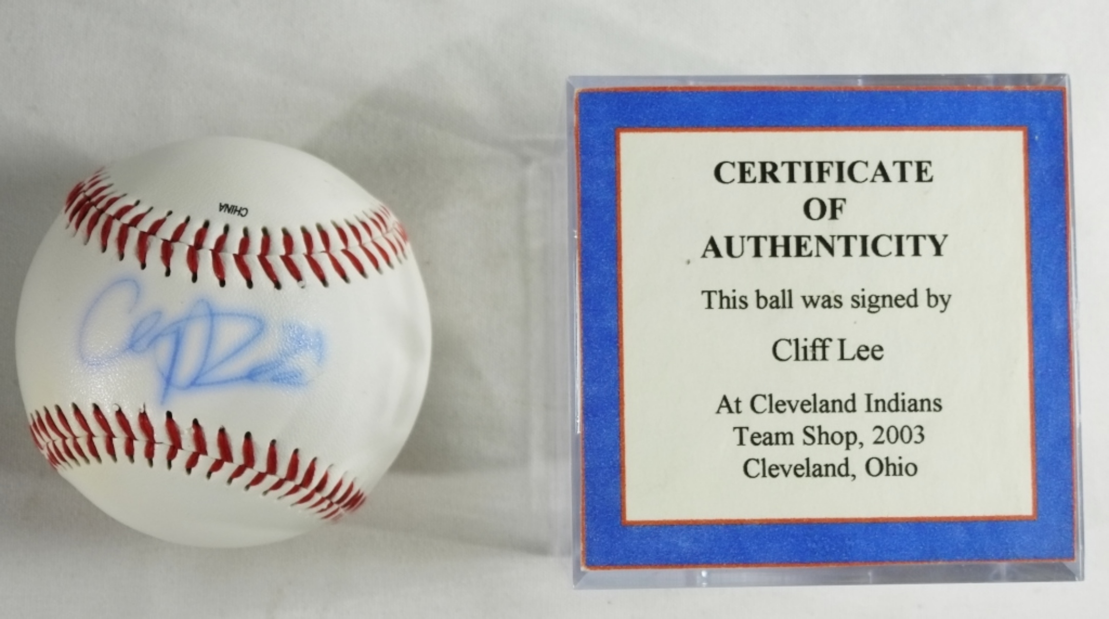 Cliff Lee Signed Baseball