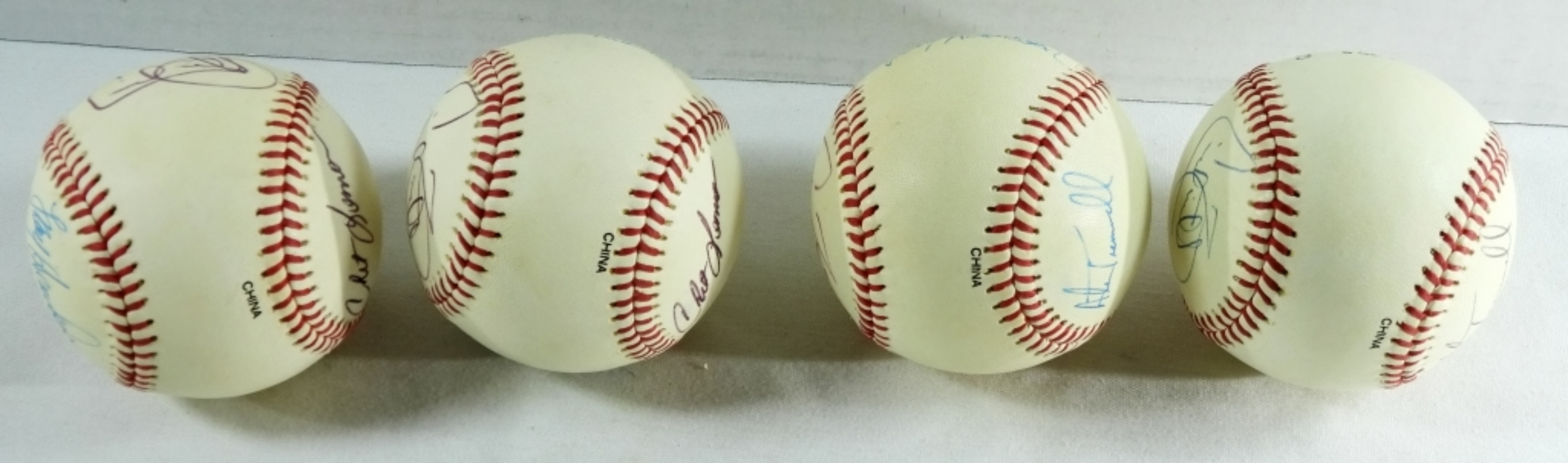 (4) Signed Baseballs w/Alan Trammel