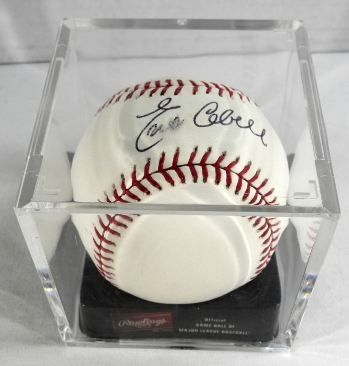 Enos Cabell Signed Baseball