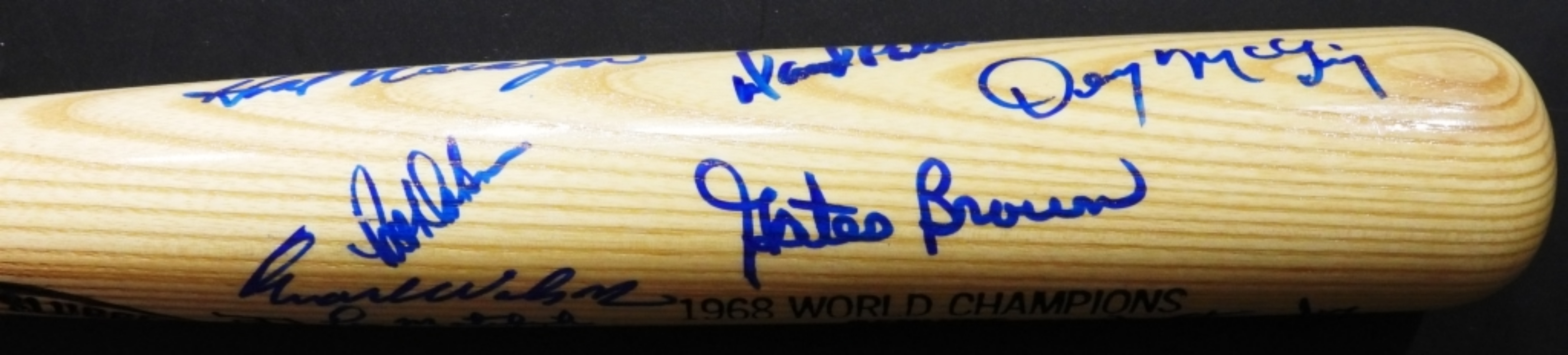 1968 World Series Champs Detroit Tigers Signed Bat
