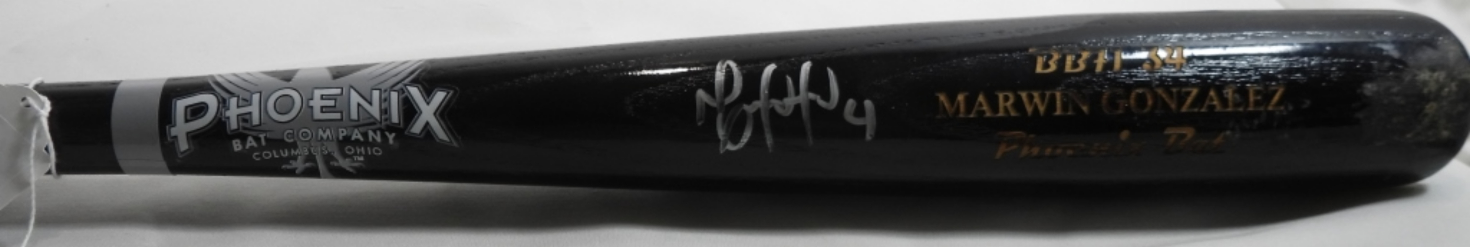 Autographed Marwin Gonzalez Bat