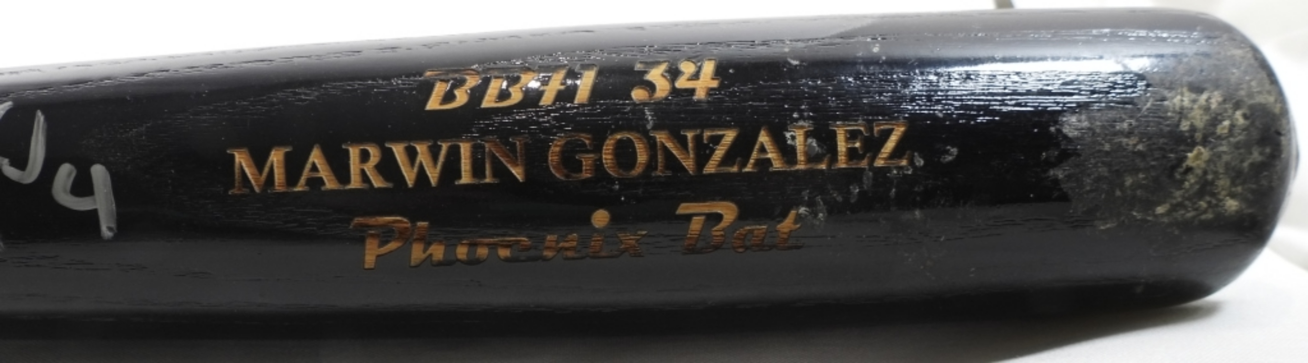 Autographed Marwin Gonzalez Bat