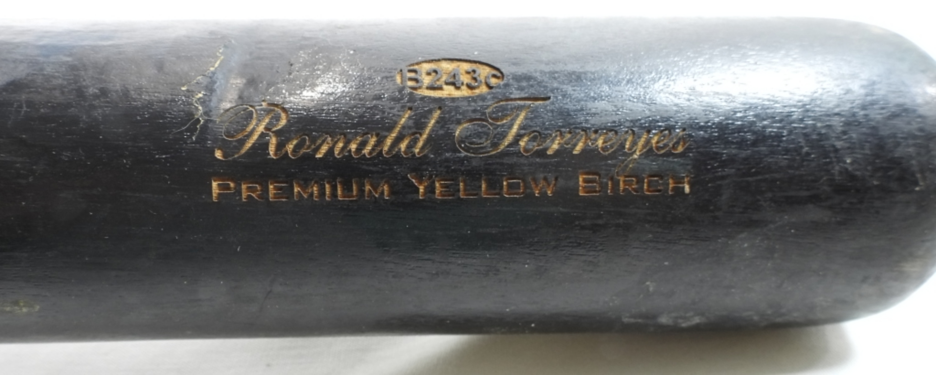 Autographed Ronald Torreyes Bat