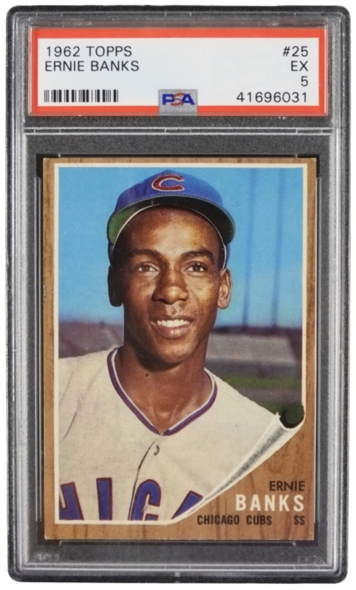 1962 Topps Ernie Banks PSA 5