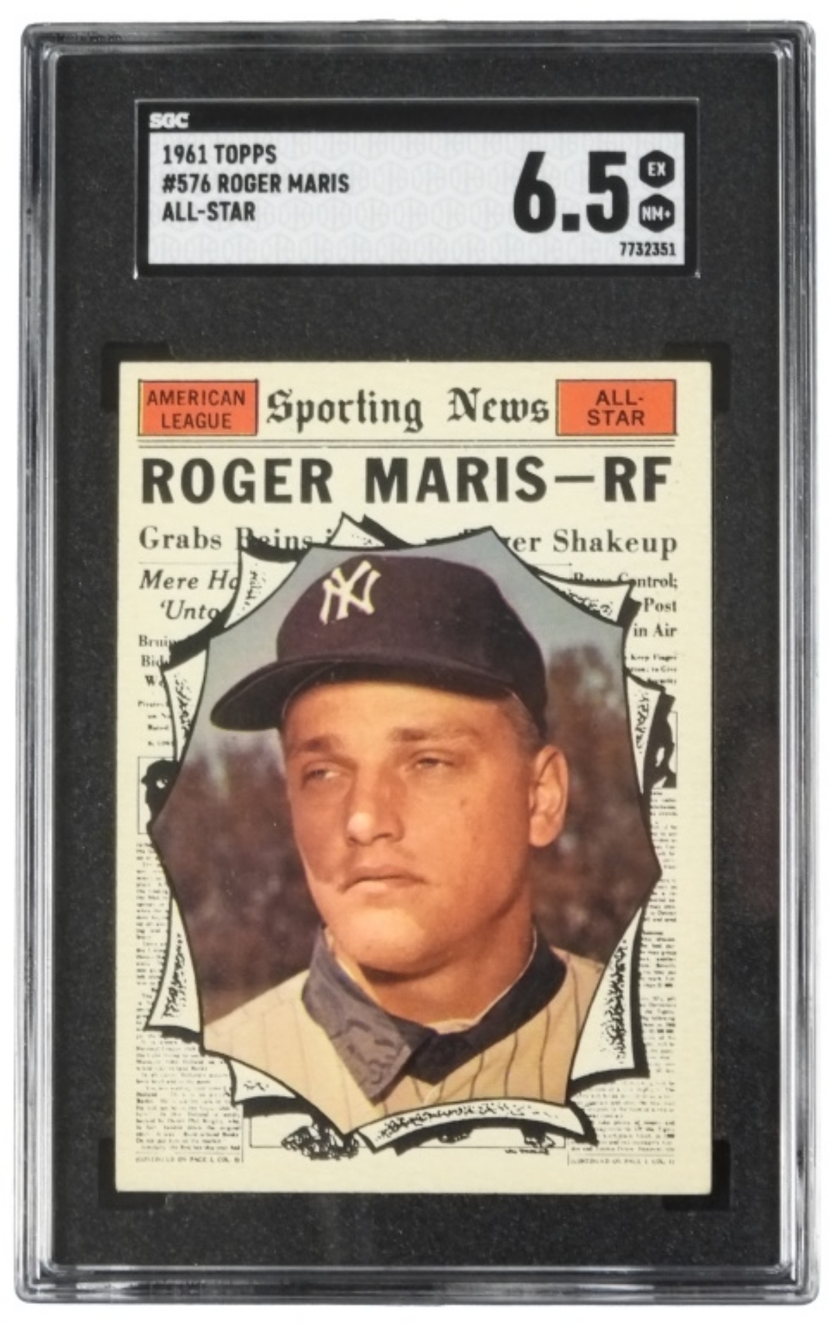 1961 Topps Roger Maris SGC 6.5