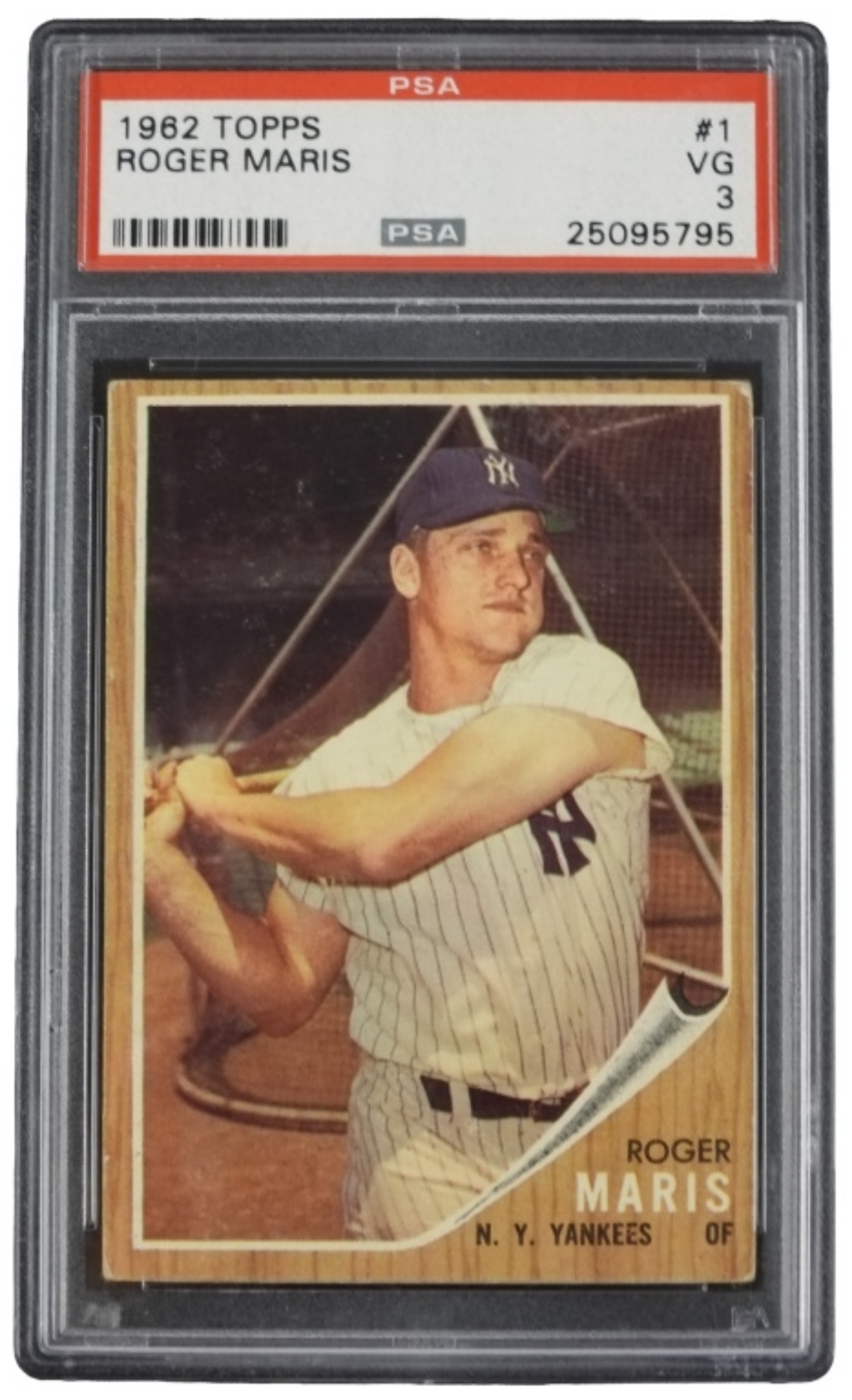 1962 Topps #1 Roger Maris PSA 3