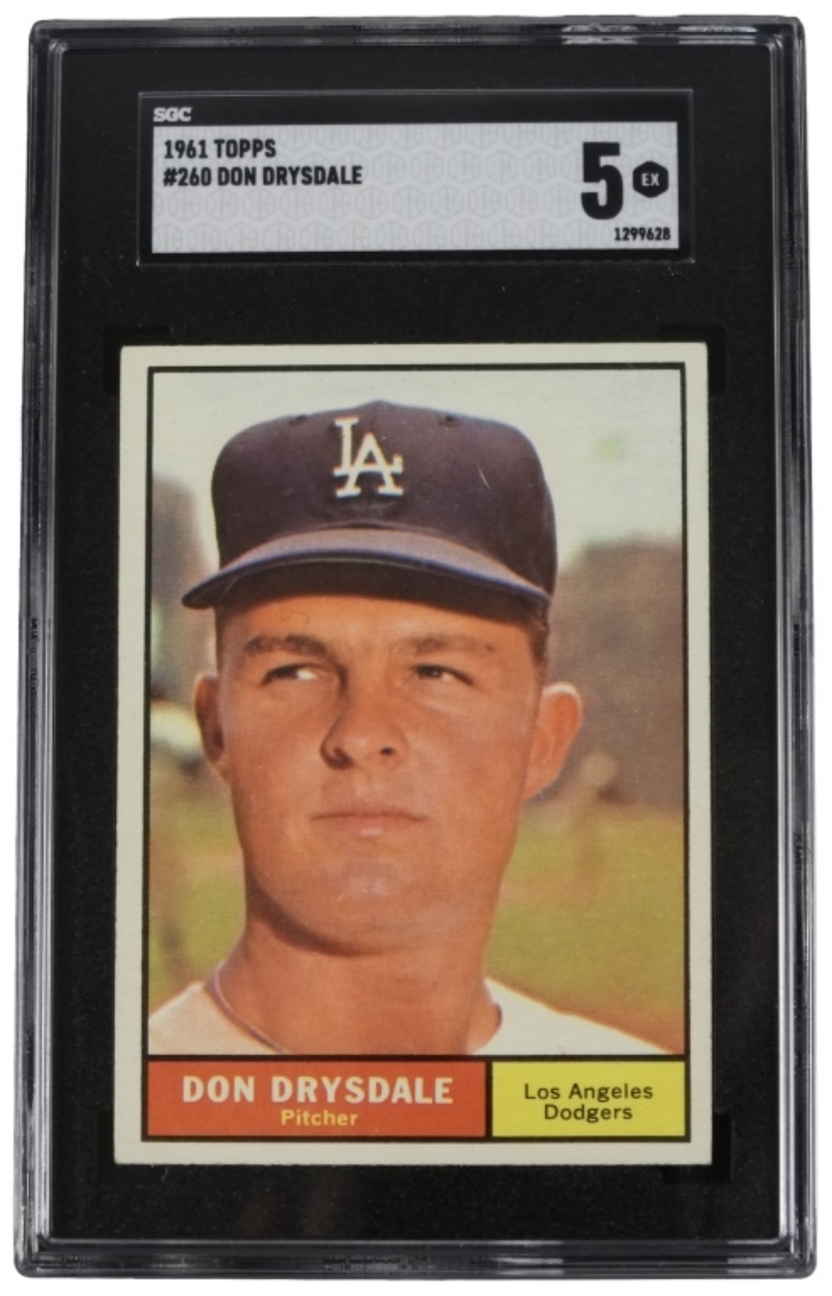 1961 Topps Don Drysdale SGC 5