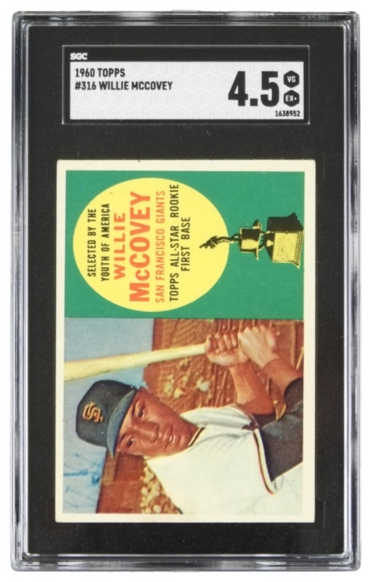 1960 Topps Willie McCovey SGC 4.5