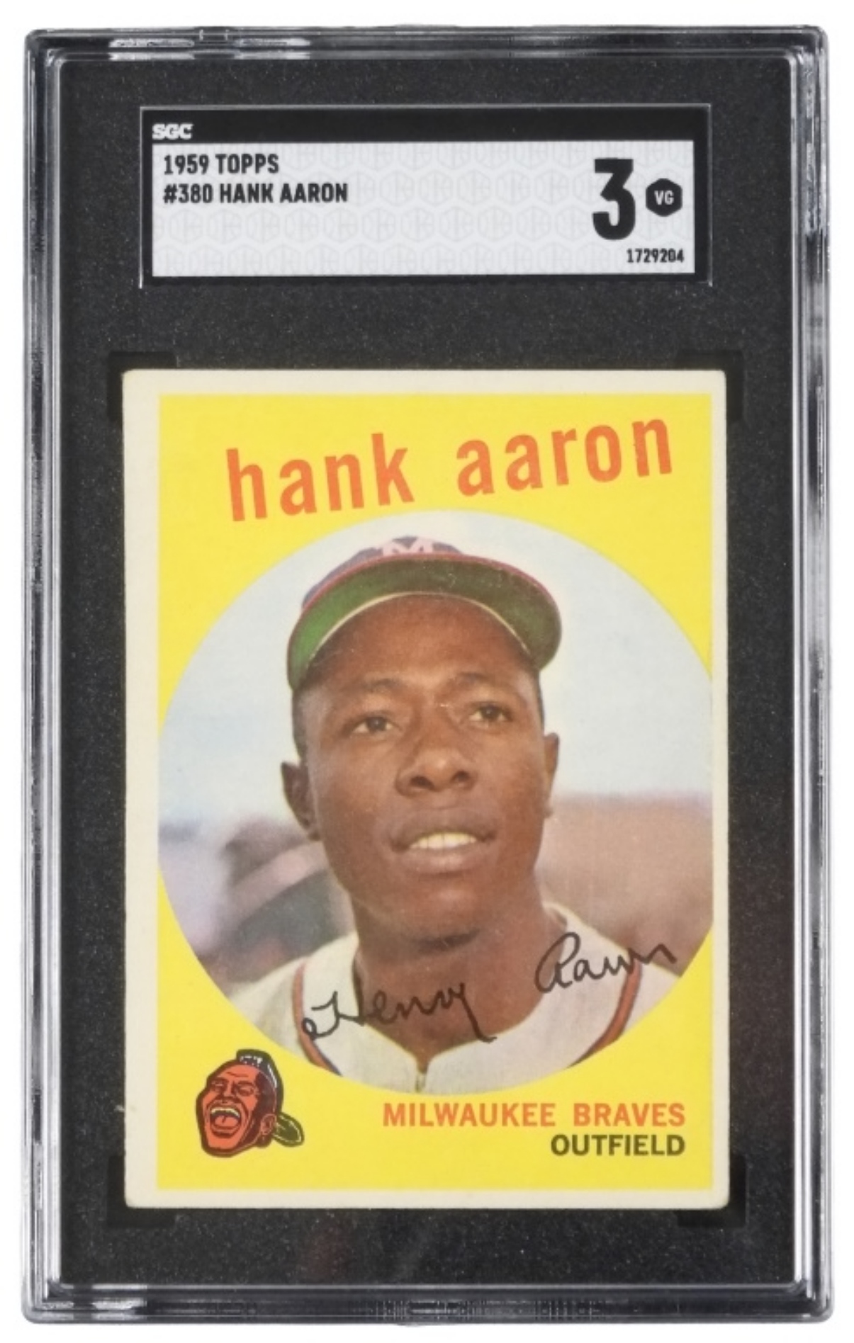 1959 Topps Hank Aaron SGC 3