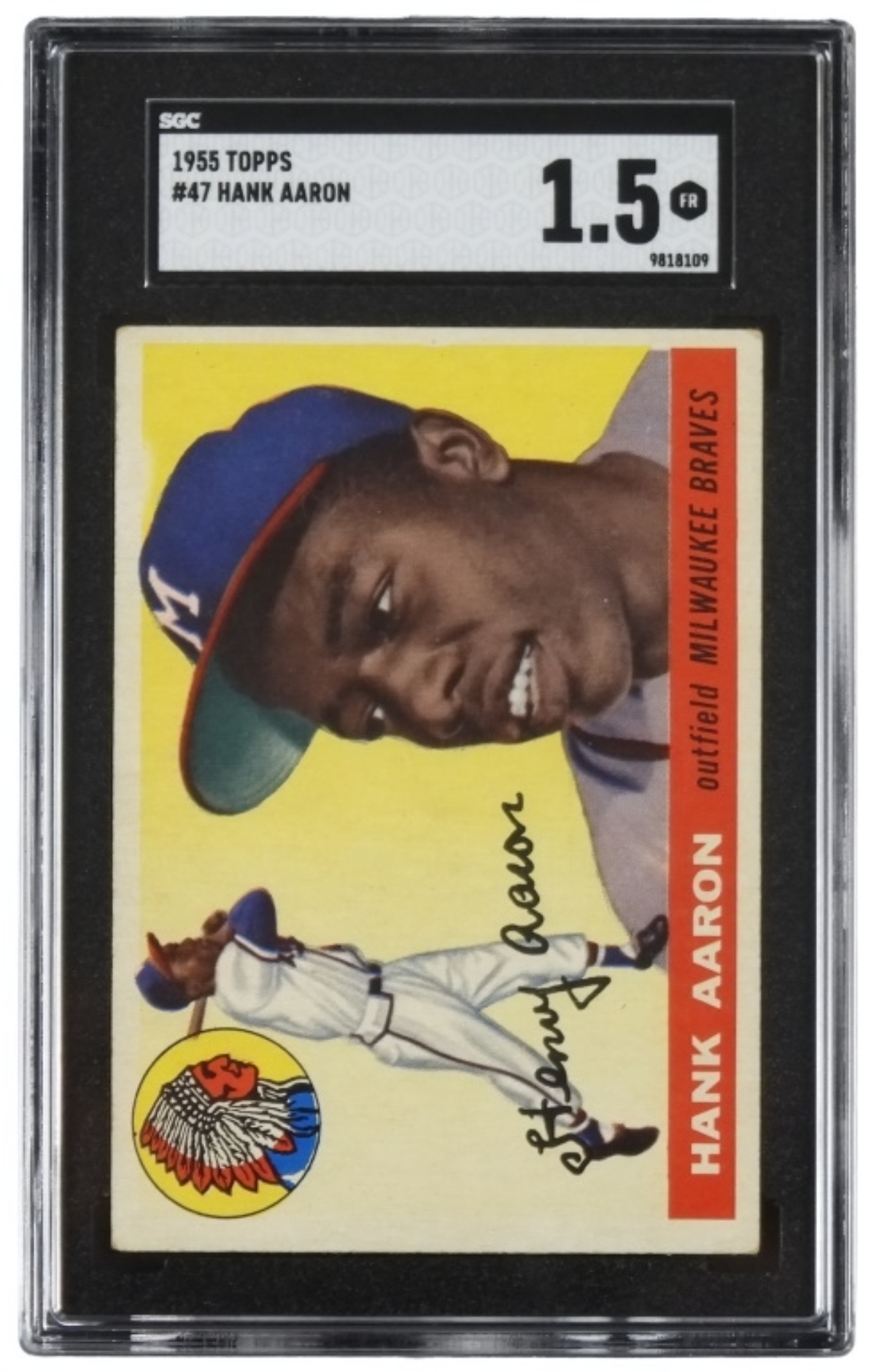 1955 Topps Hank Aaron SGC 1.5