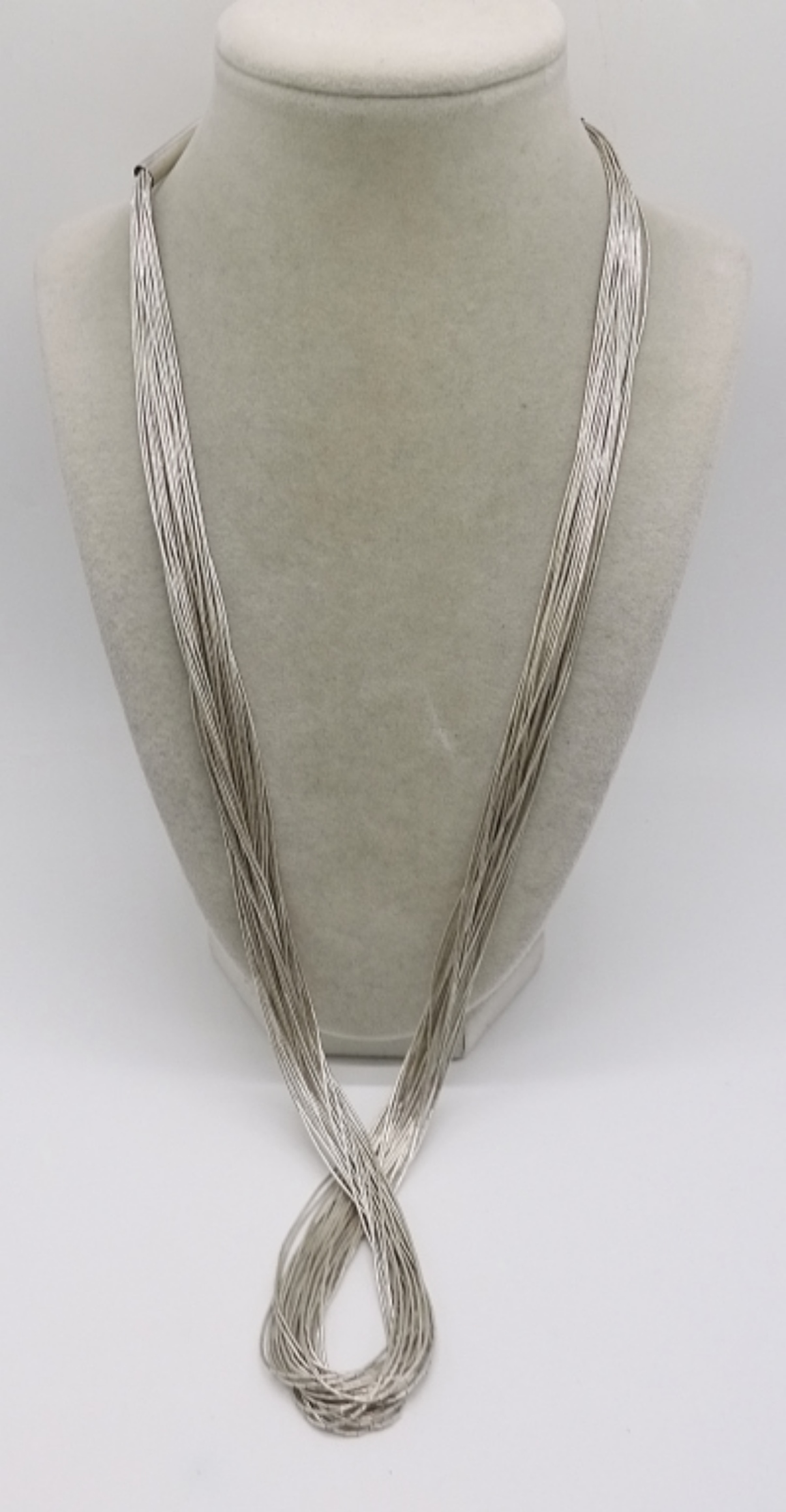 Liquid Sterling Necklace, 28 Inches