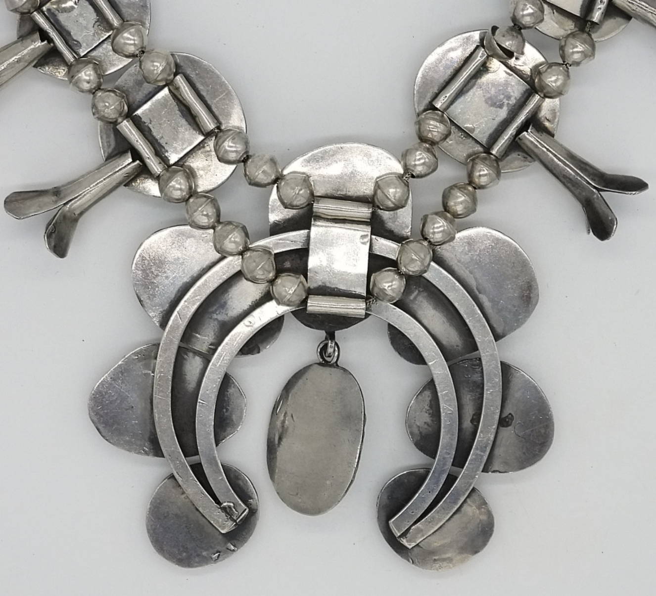 Sterling & Turquoise Squash Blossom Necklace