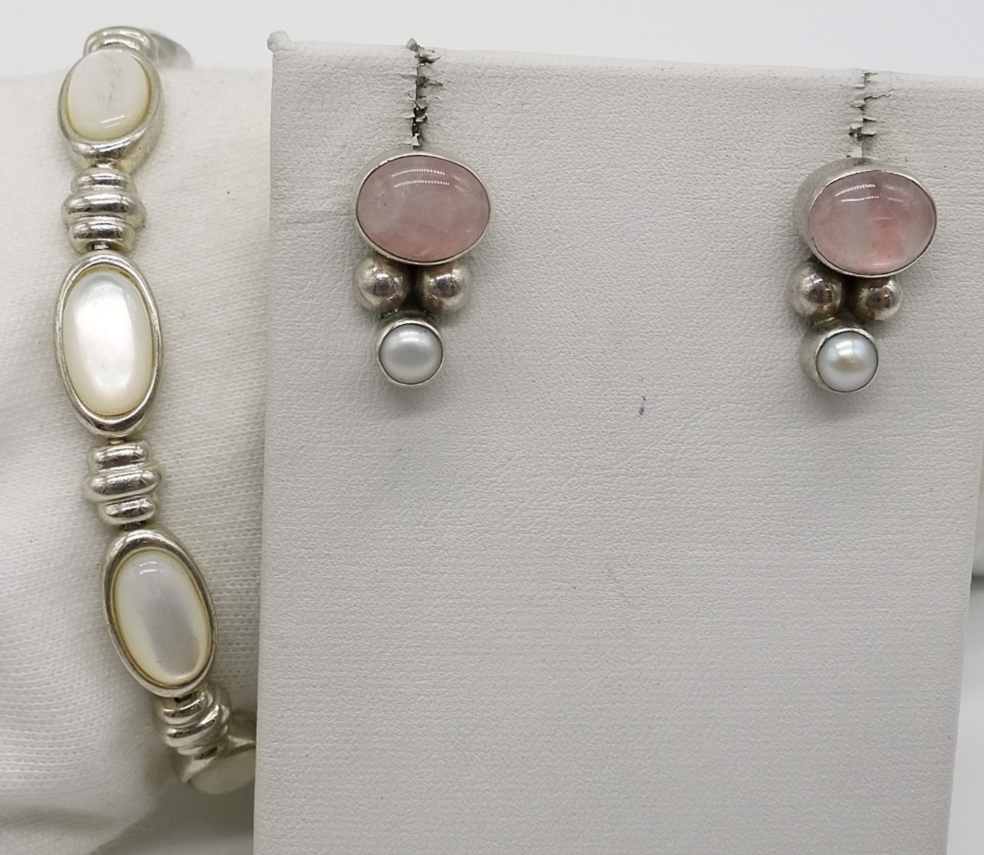 Sterling Silver Mother of Pearl & Abalone Pieces