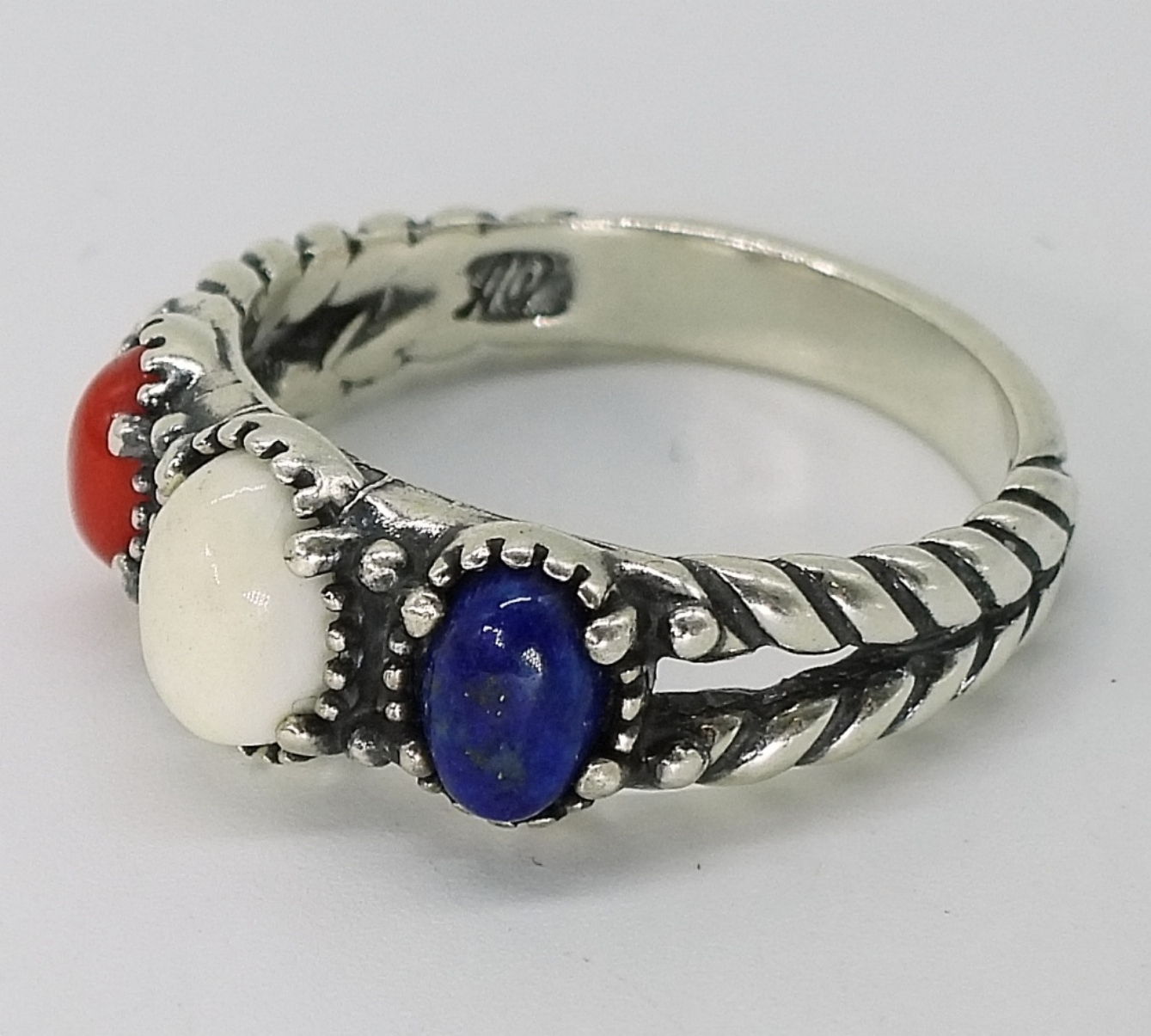 Carolyn Pollack White Agate Pendant & Ring