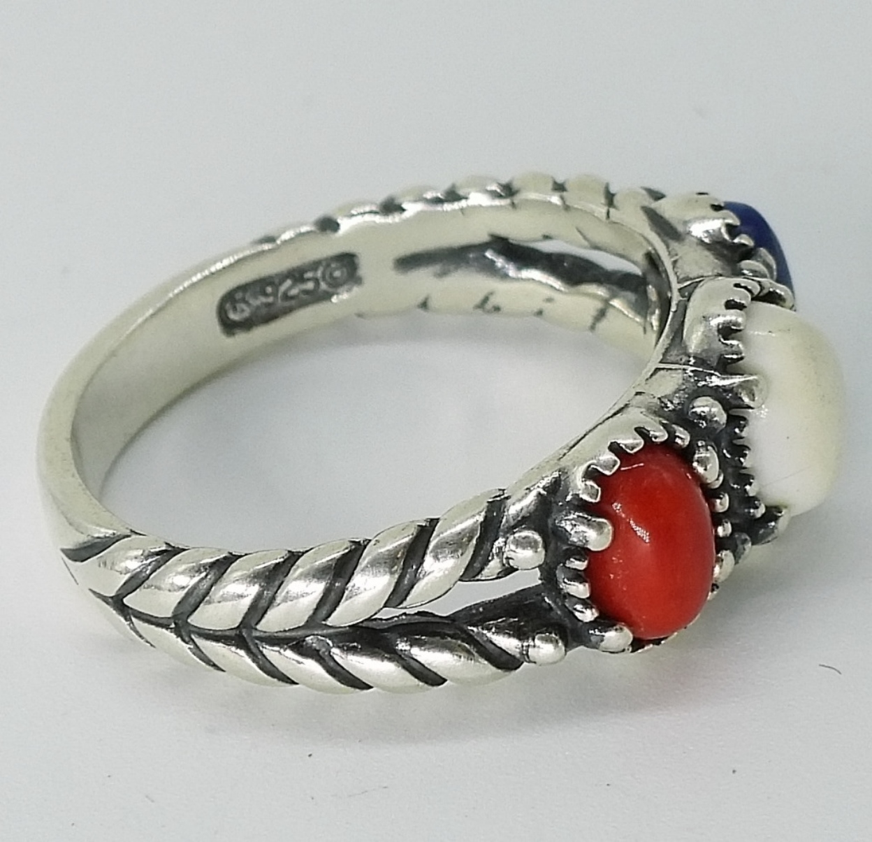 Carolyn Pollack White Agate Pendant & Ring