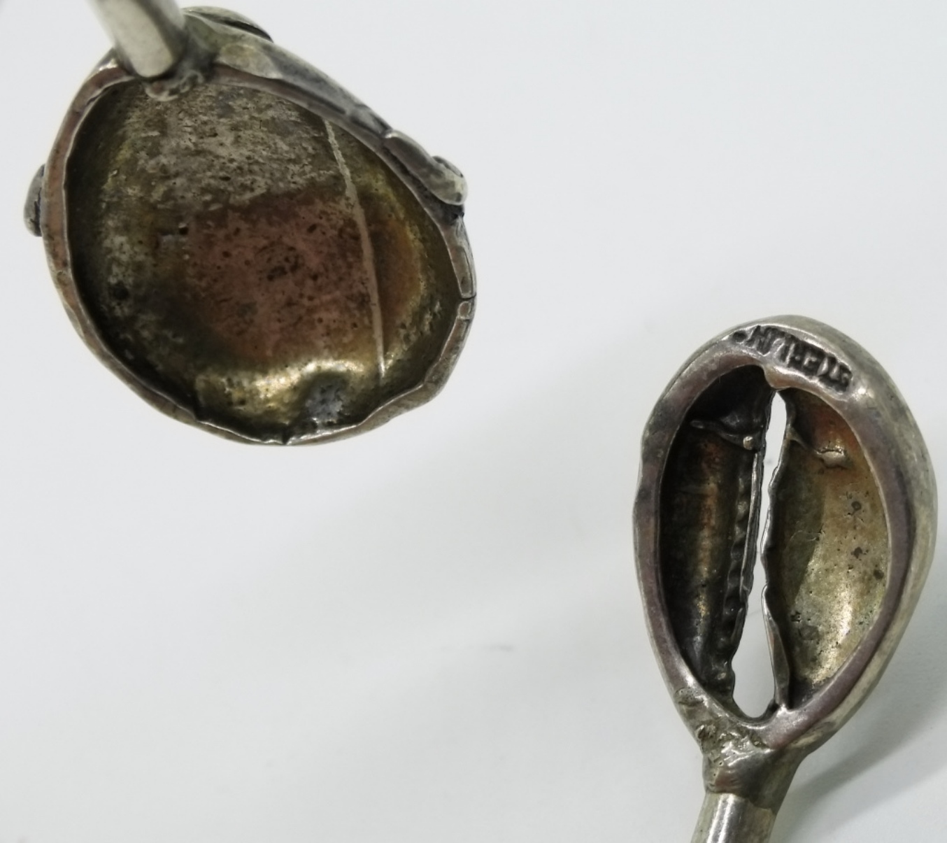 Sterling Cowrie Shell Cuff Bracelet
