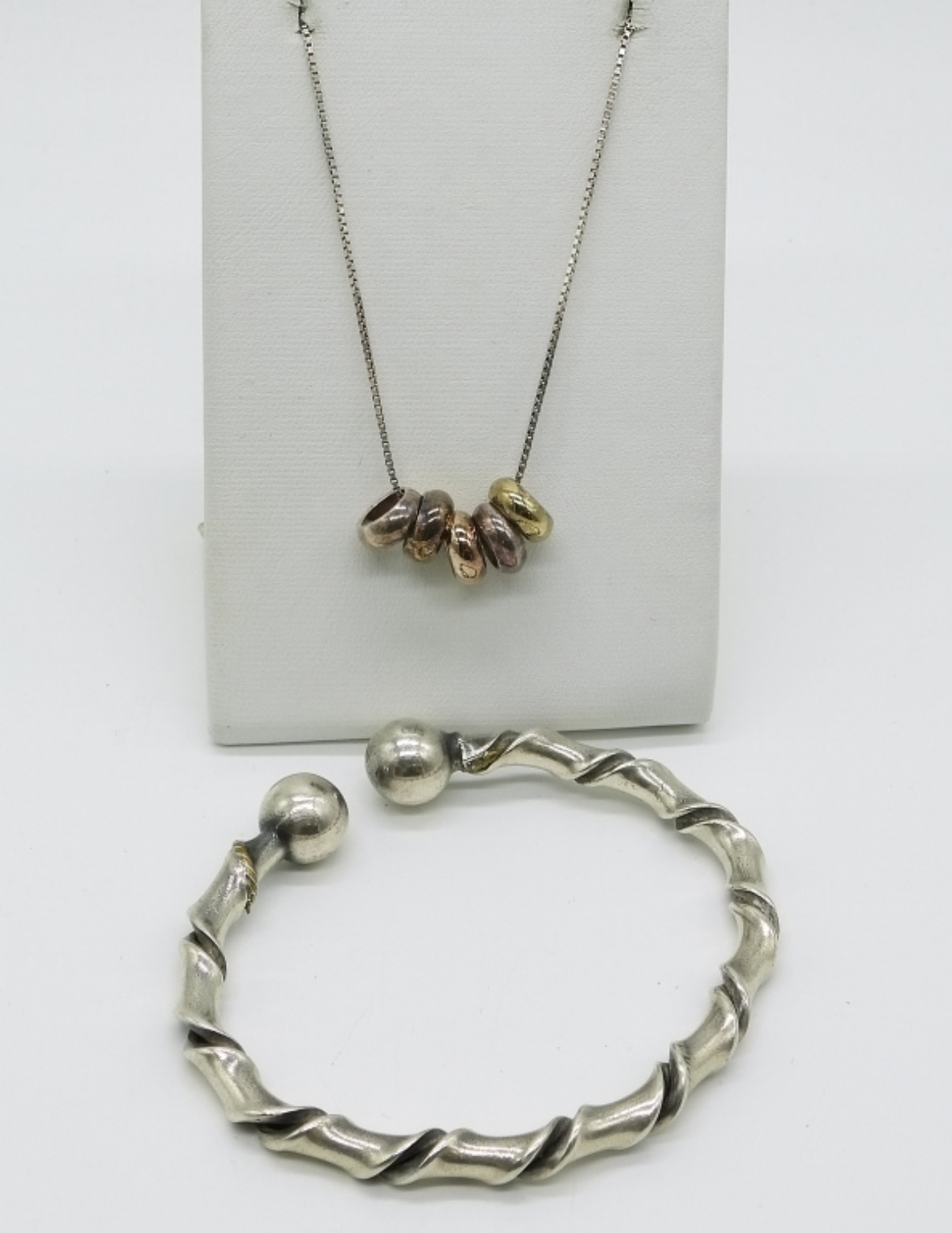 Twisted 925 Bangle & Necklace