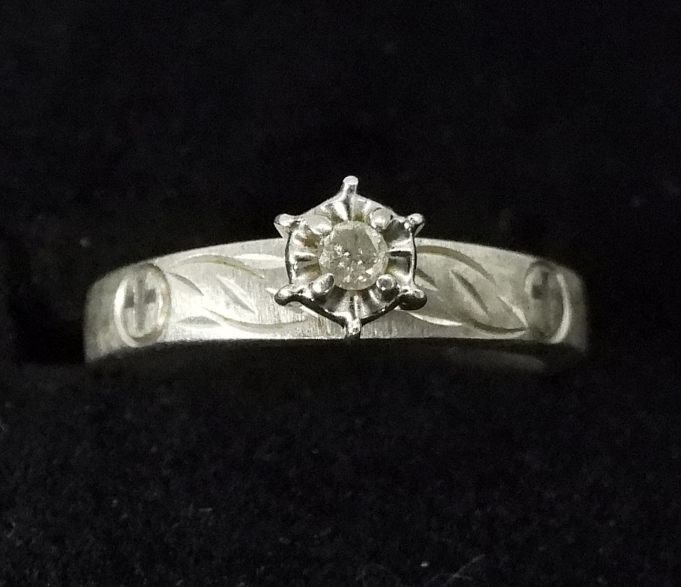Sterling Silver Ring Lot, 4 Pieces, Tested Diamond