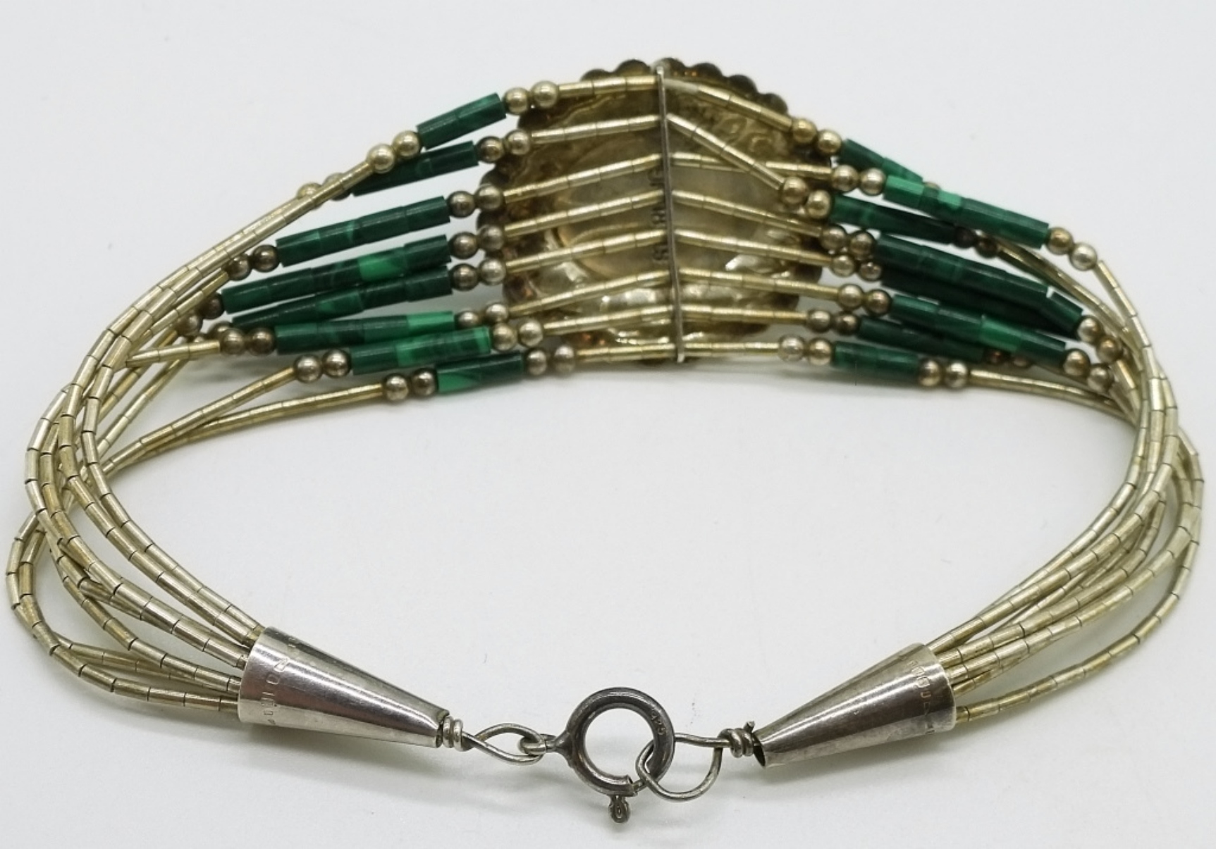Sterling Silver Malachite 3 Piece Set