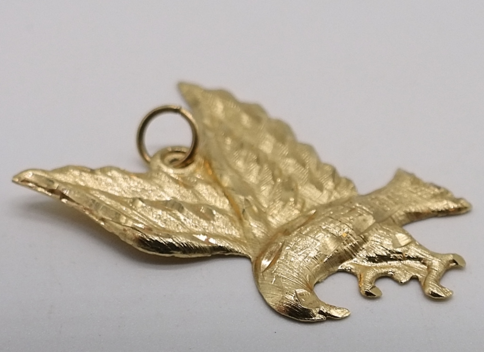 14K Yellow Gold Eagle Pendant