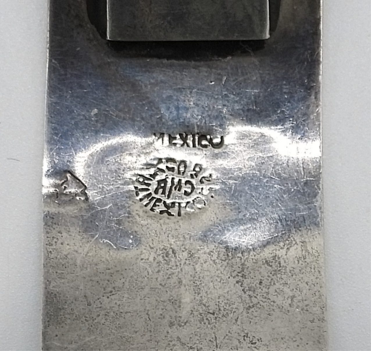 Taxco Mexico Sterling Hinged Bracelet