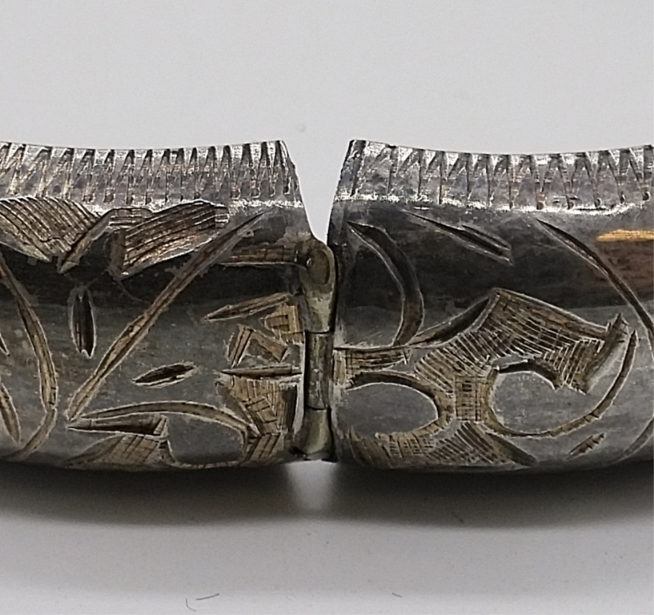 Sterling Silver Hinged Bangle Bracelet