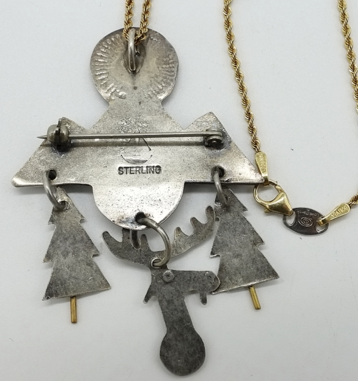 Sterling Modernist Pendant
