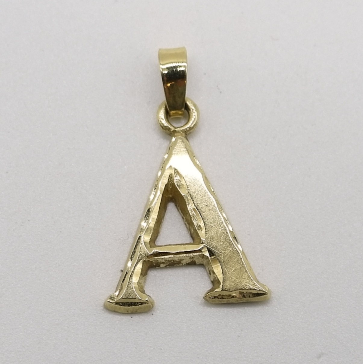14K Yellow Gold A Pendant