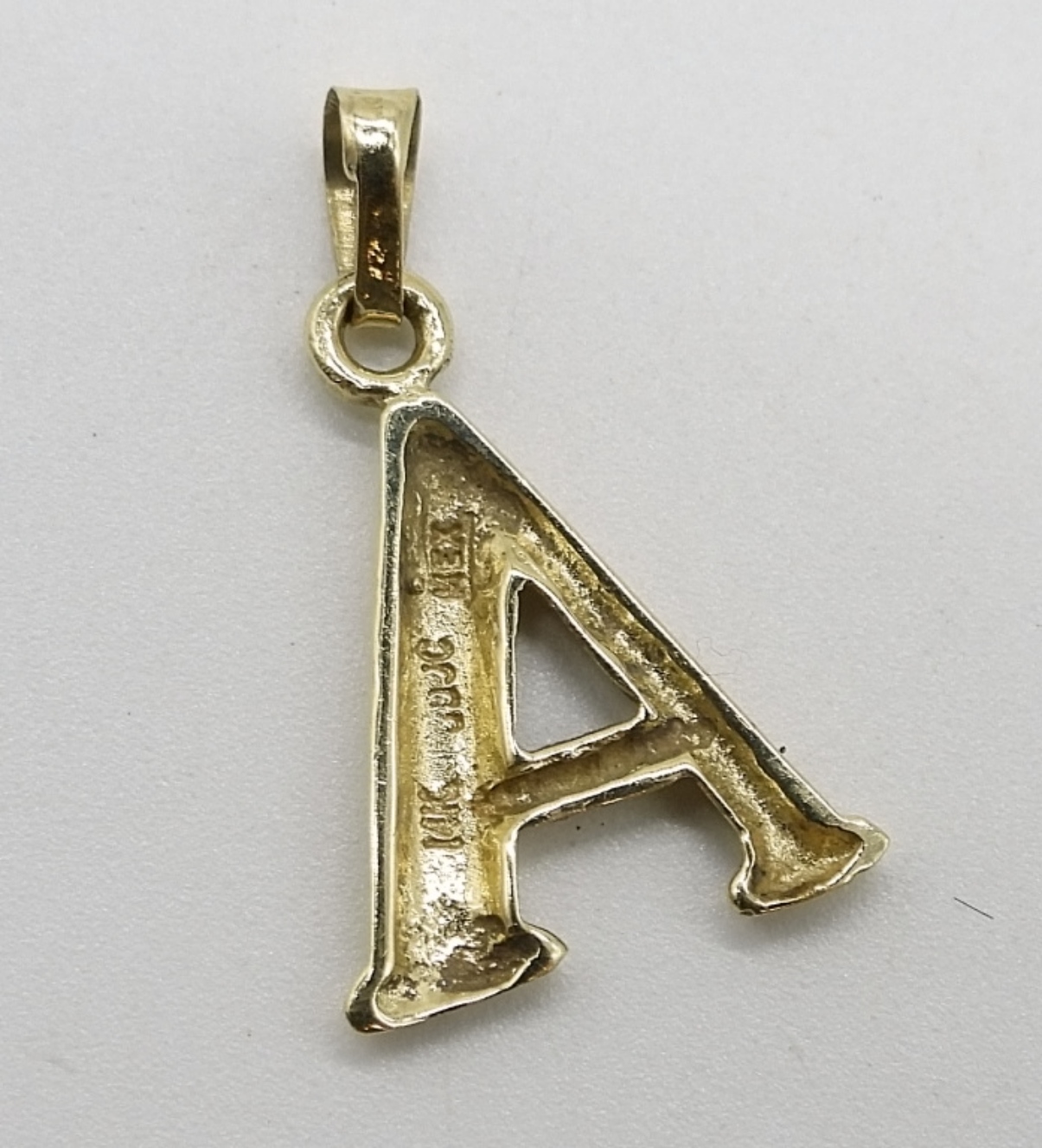 14K Yellow Gold A Pendant