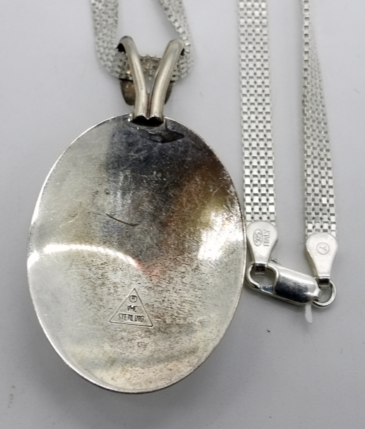 Southwestern Inlaid Gemstone Pendant - Sterling