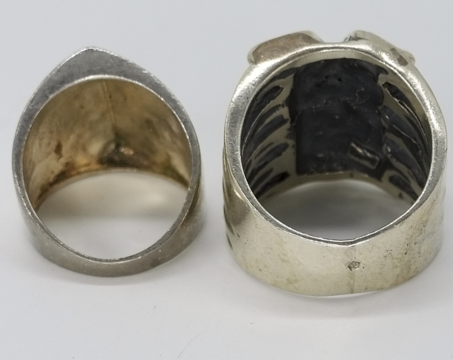 Two Sterling Statement Rings