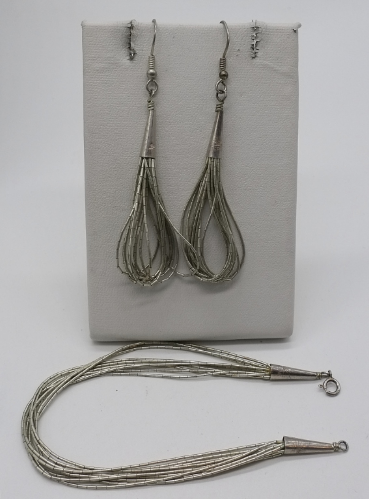 Liquid Sterling Necklace Bracelet Earring Set
