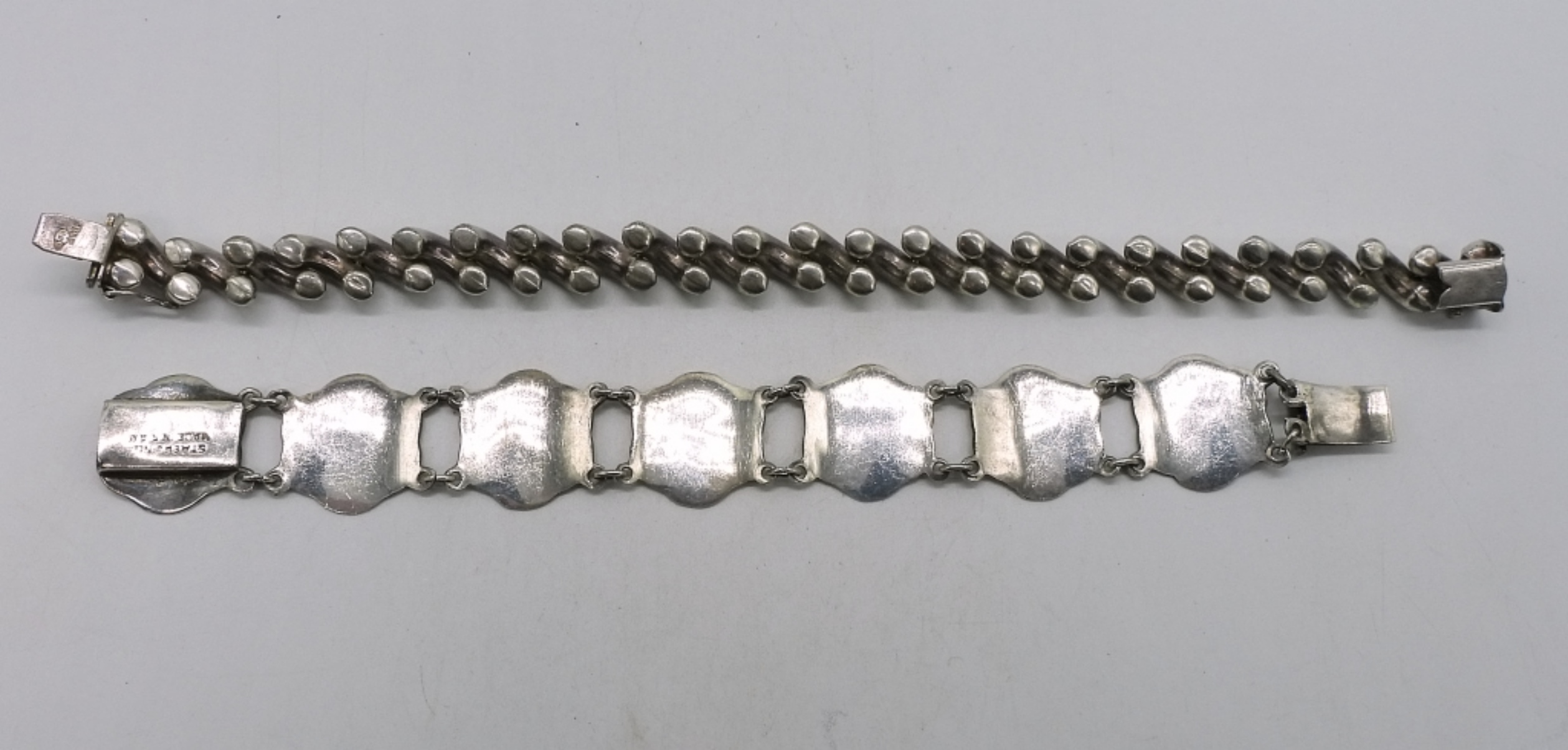 2 Sterling Bracelets, Siam & Other