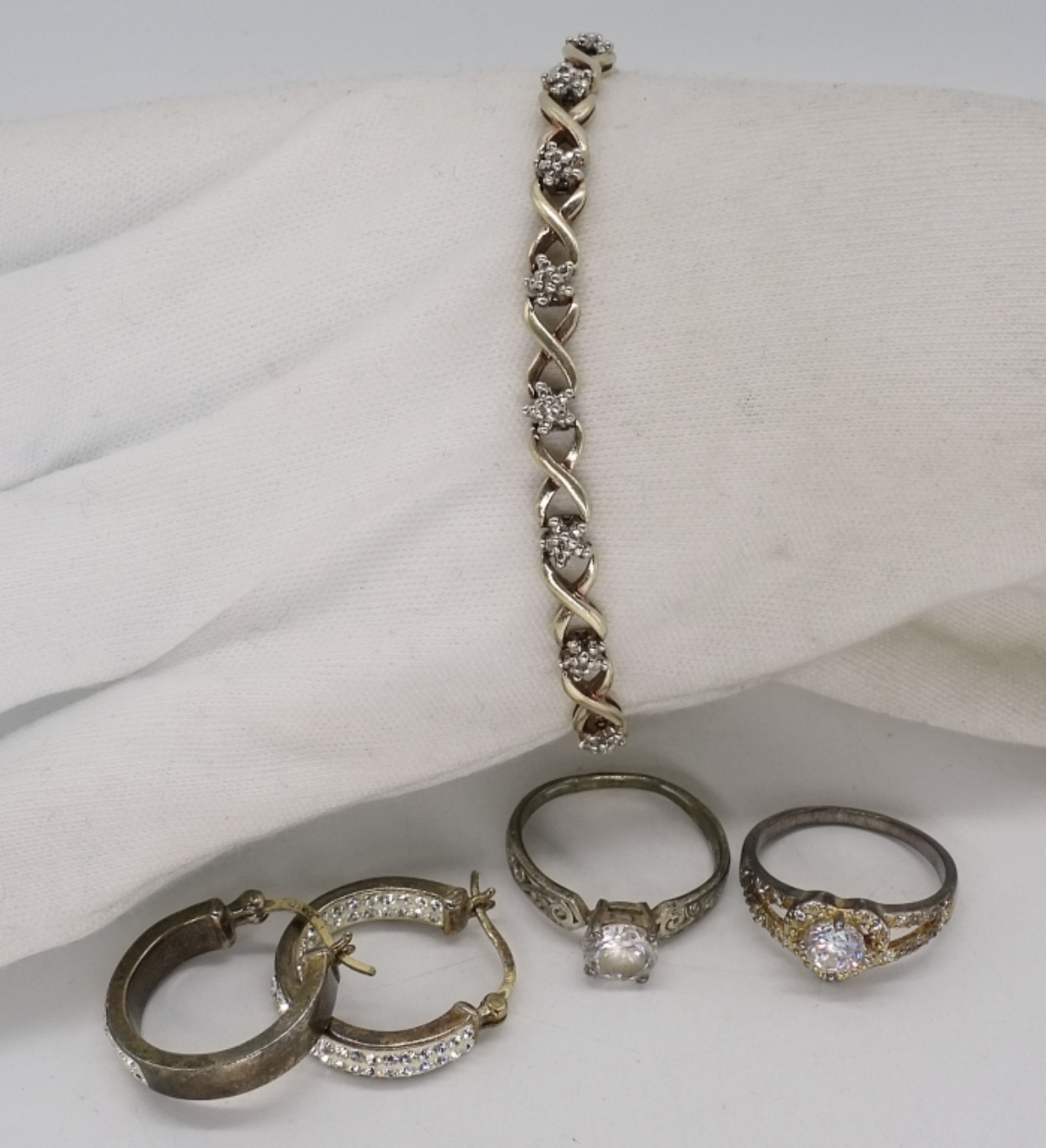 Fashion Sterling Rings, Bracelet, Earrings