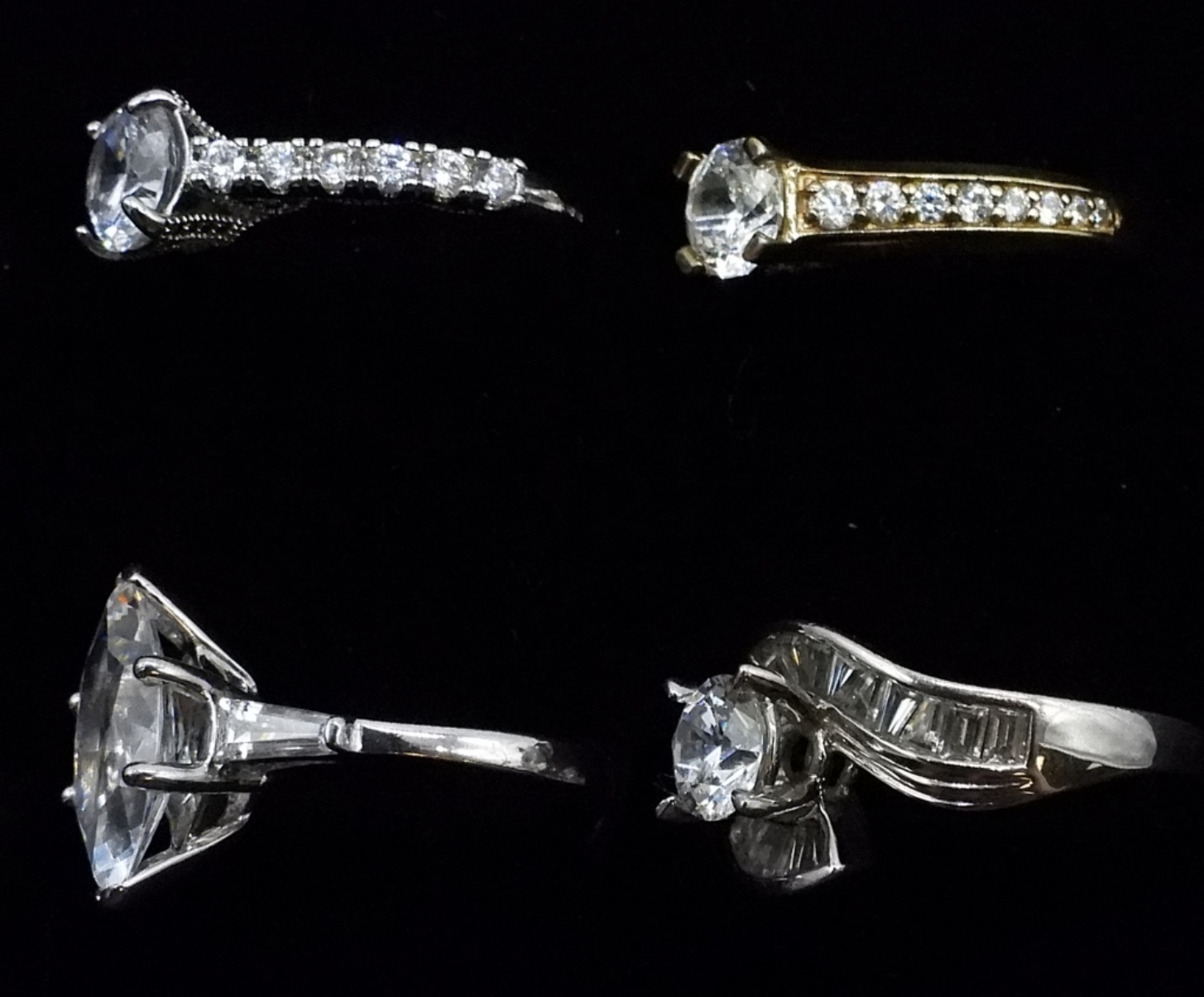 Seven Bridal Style Sterling Rings