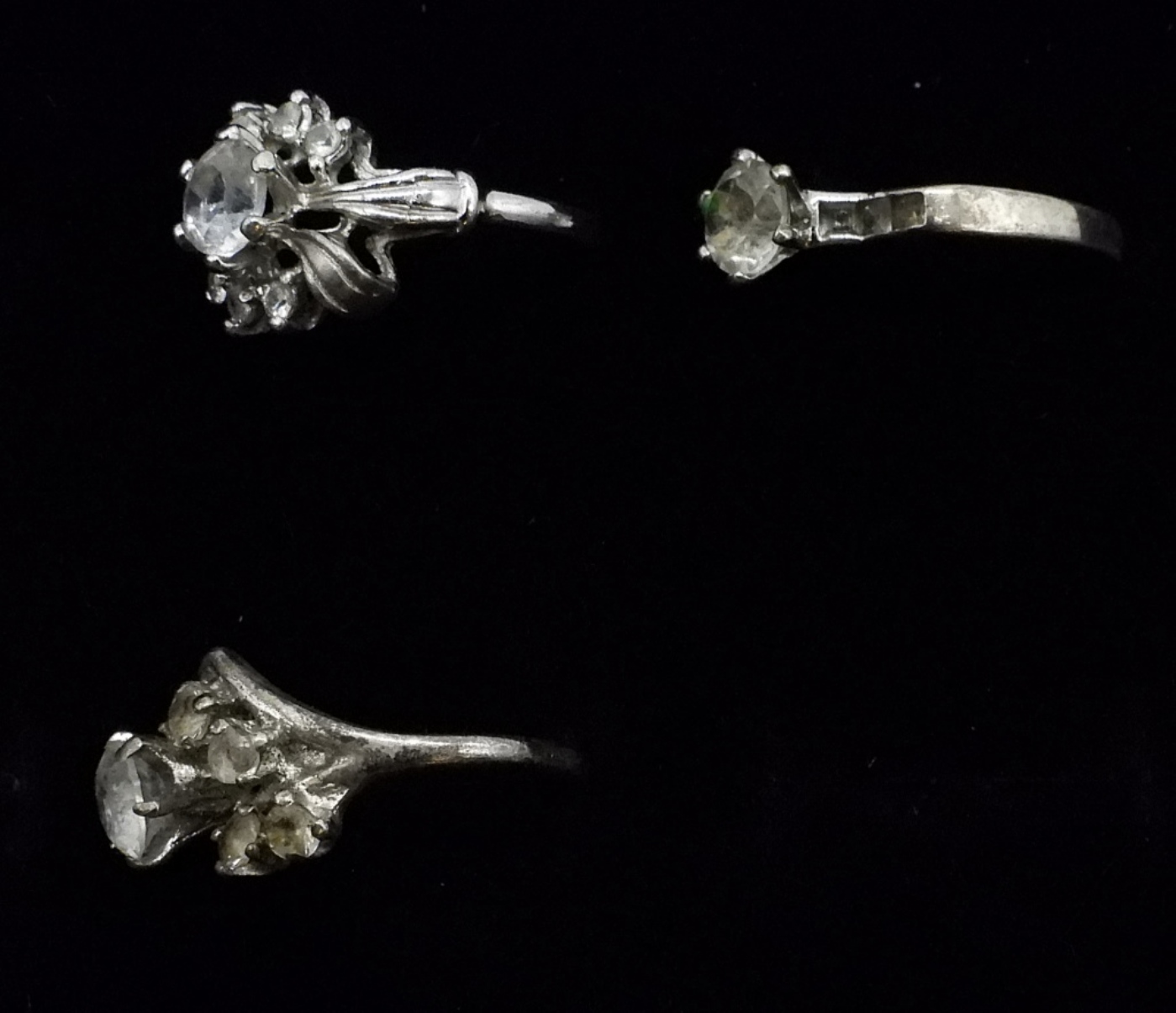 Seven Bridal Style Sterling Rings