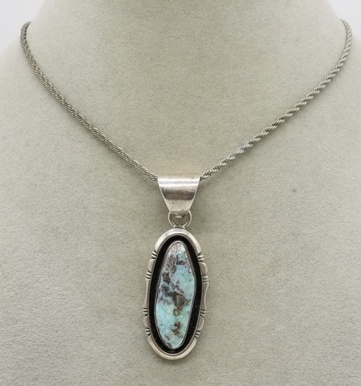 Native American 925 Turquoise Necklace