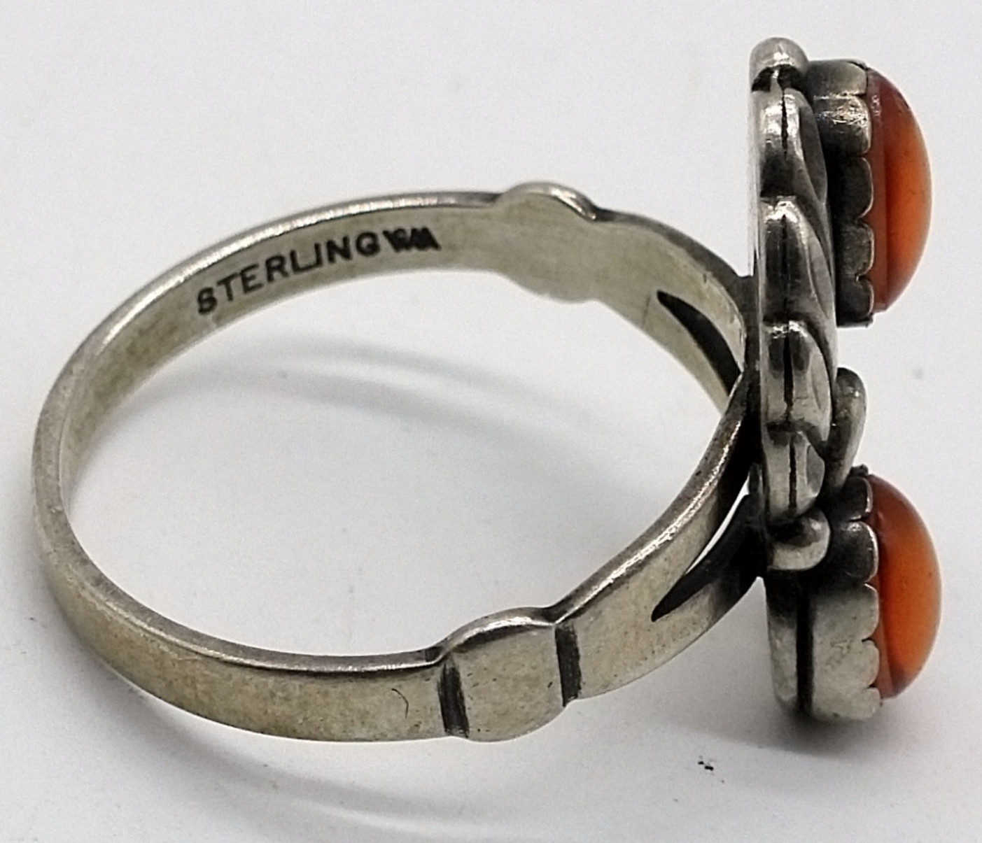 Sterling Amber Rings & Necklace