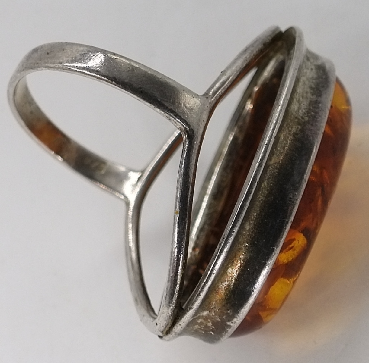 Sterling Amber Rings & Necklace