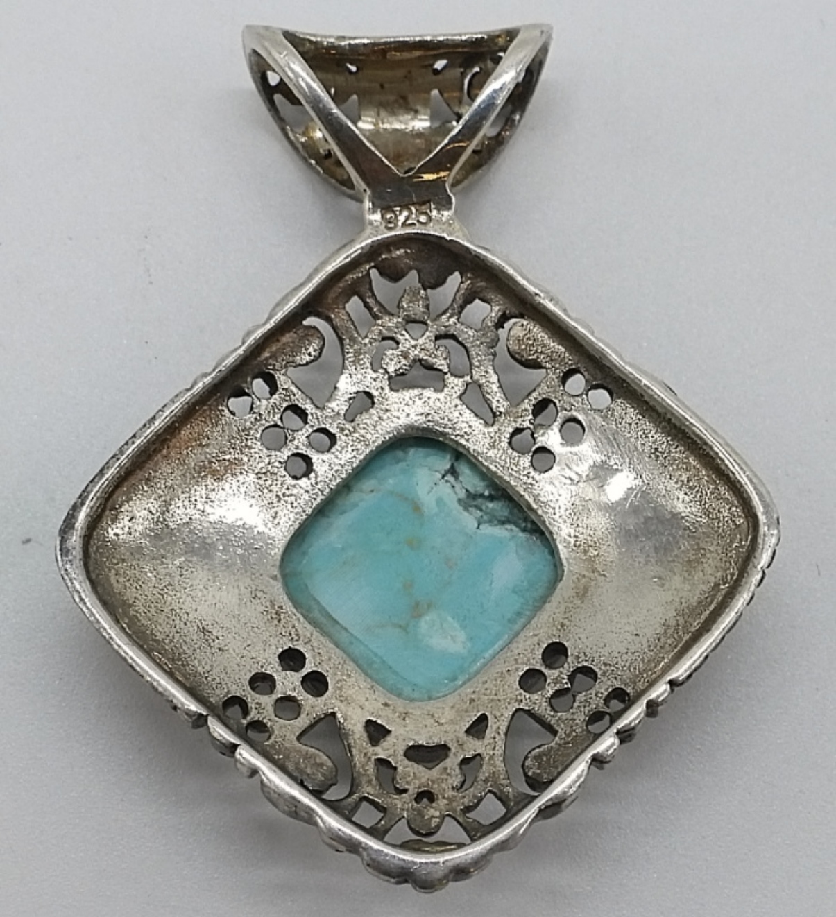 Turquoise Sterling Cuff & Pendant