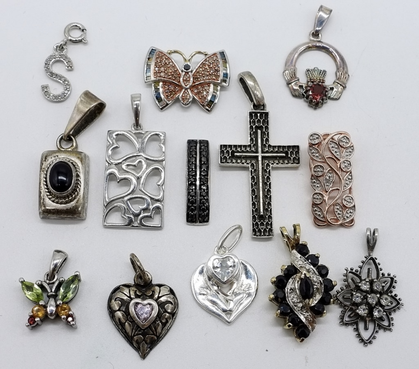 13 Sterling Silver Pendants