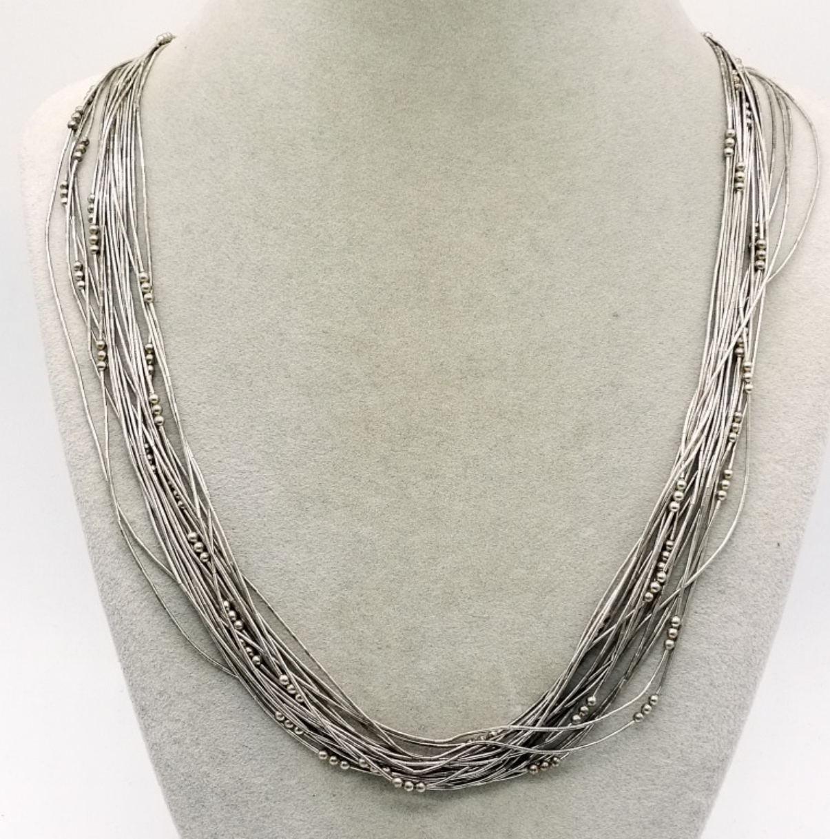Liquid Sterling Multi-Strand Necklace