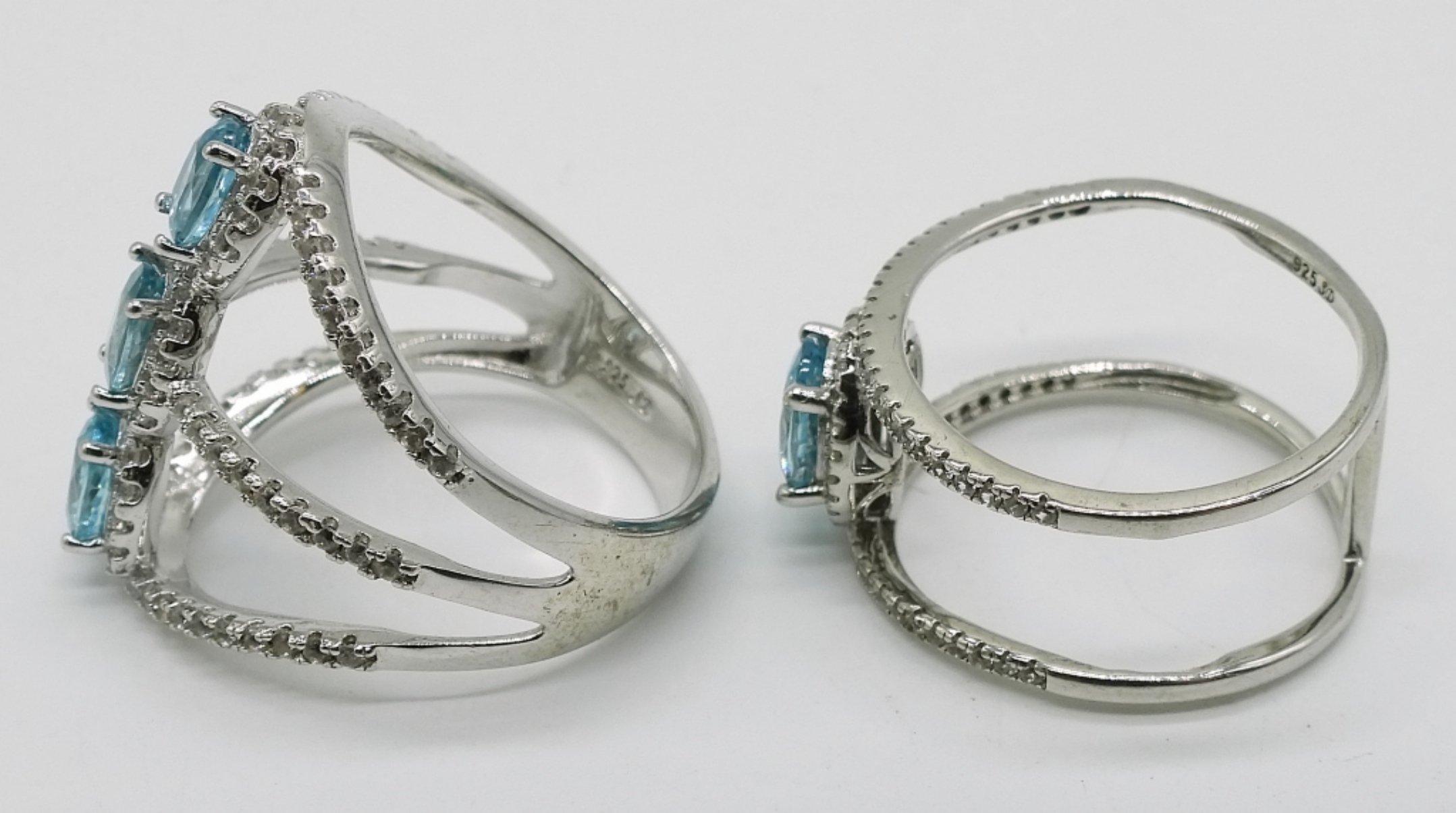 Sterling Silver Blue Topaz Lot
