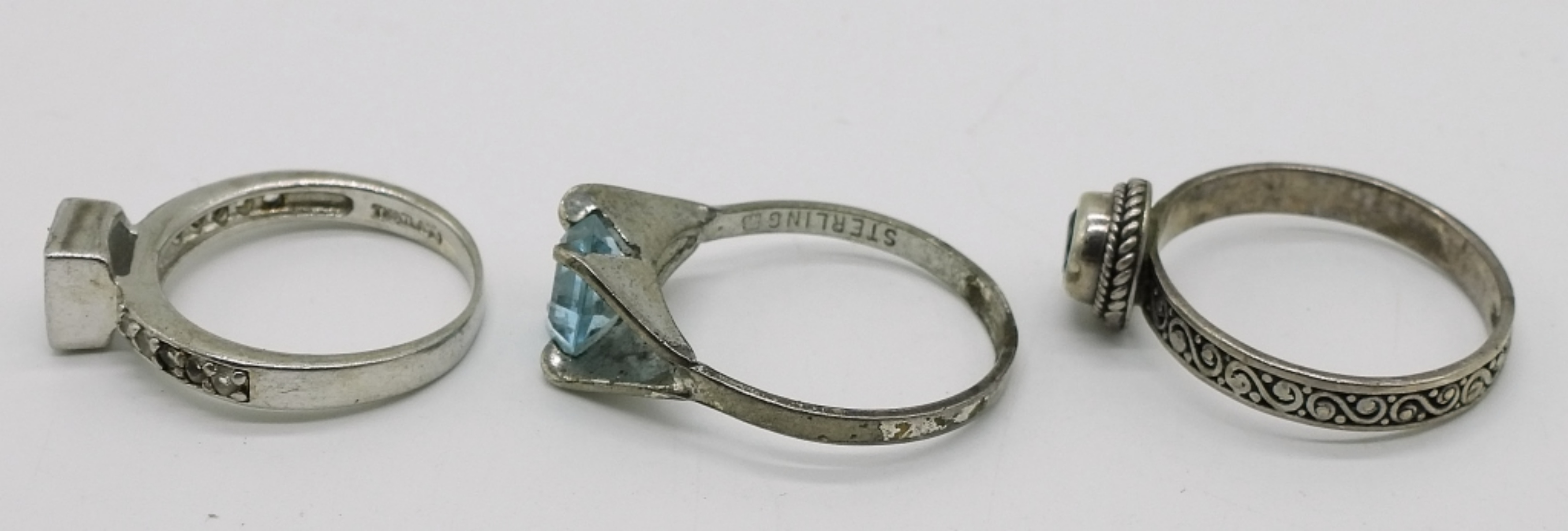 Sterling Silver Blue Topaz Lot