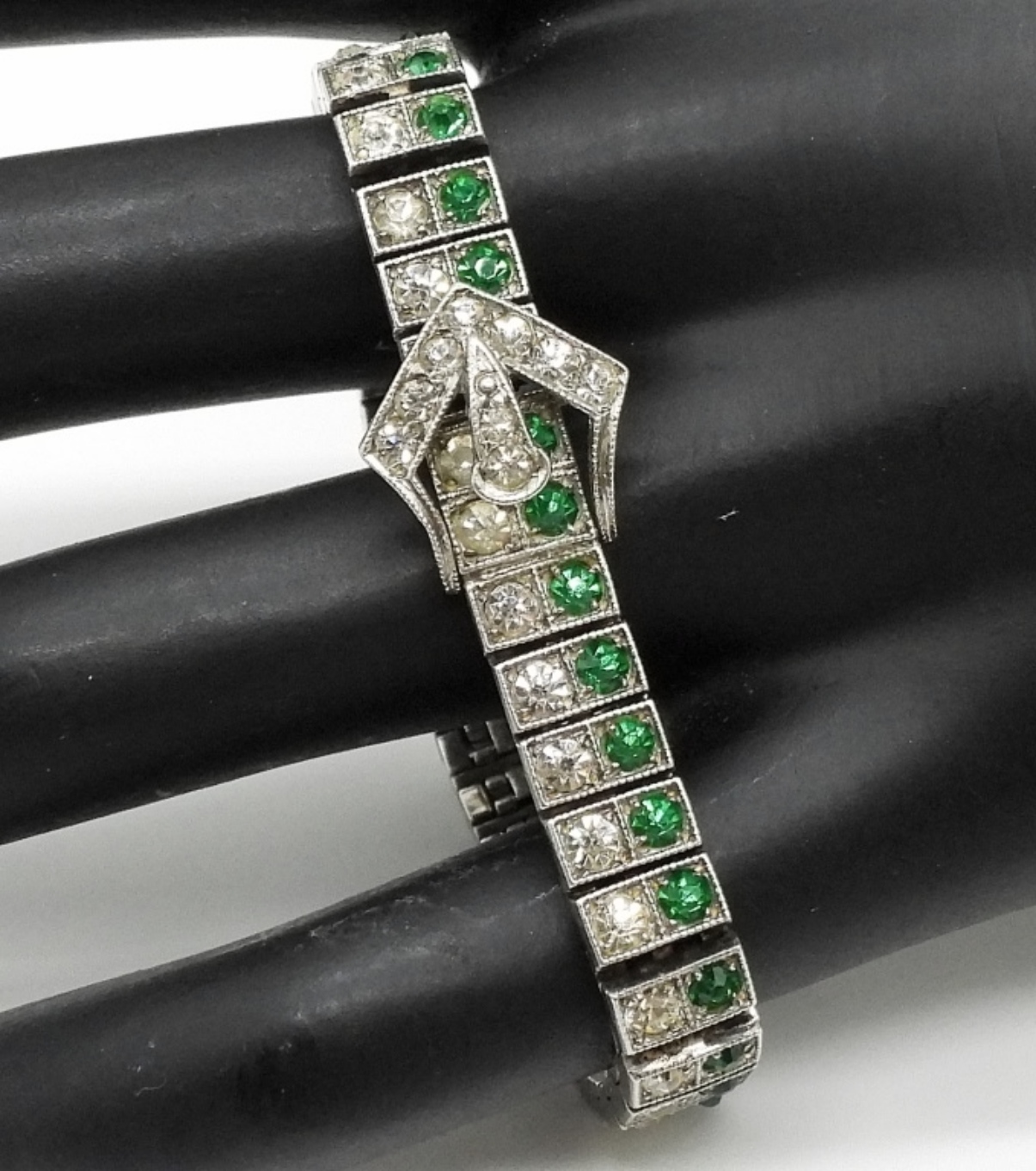 Diamonbar Sterling Rhinestone Bracelet