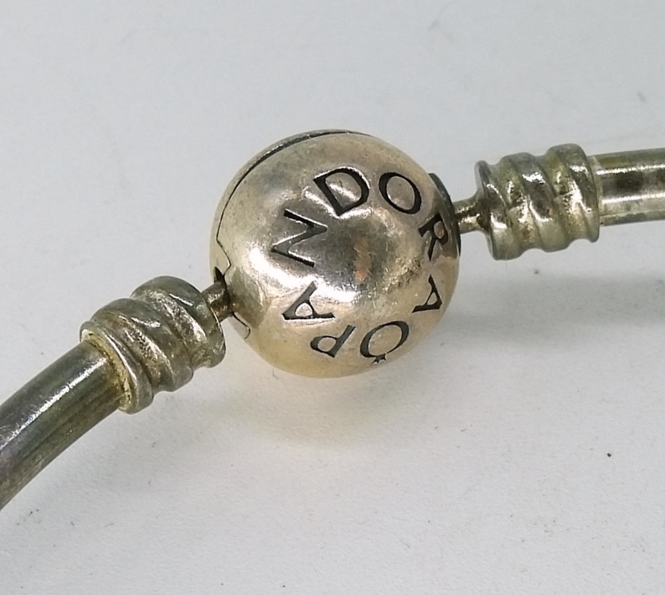 Pandora 925 Bangle Charm Bracelet-7 Charms